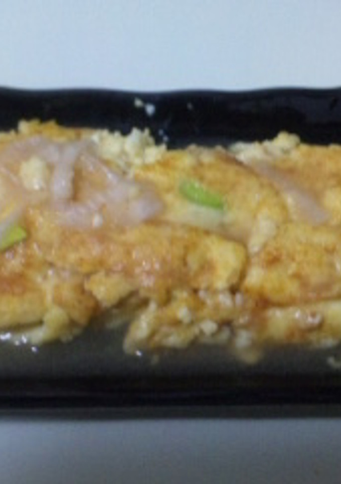 ふわふわ枝豆出し巻き玉子のあんかけ-レシピのメイン写真