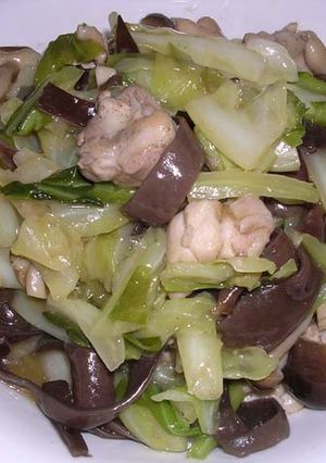 鶏肉とキャベツのにんにく醤油炒め-レシピのメイン写真
