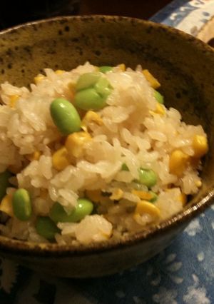 今が旬！焼きトウモロコシの炊き込みごはん-レシピのメイン写真