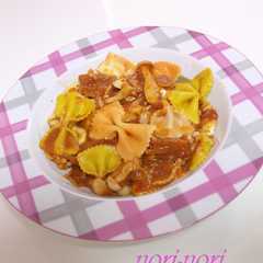 รูปของ ブナシメジのトマトクリームパスタ