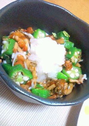 おくらとなめこのおろしポン酢-レシピのメイン写真