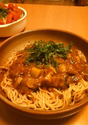 冷製トマトとなすのパスタ-レシピのメイン写真