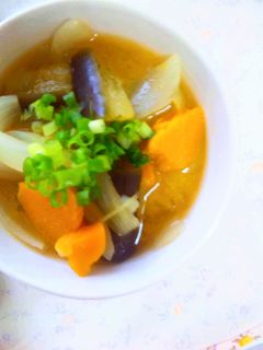 ゴロッと♪かぼちゃの味噌汁-レシピのメイン写真