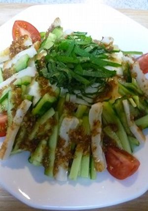 シソの風味が香る豆腐サラダ-レシピのメイン写真