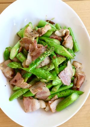下茹でなし!アスパラベーコン炒め-レシピのメイン写真