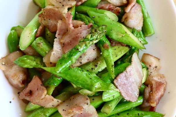 下茹でなし！アスパラベーコン炒め