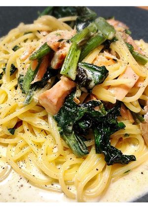 我が家no鮭クリームパスタ-レシピのメイン写真