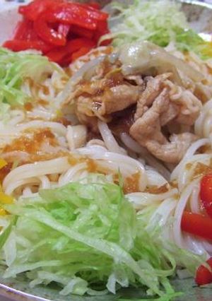 焼肉のタレで☆夏の「冷しゃぶそうめん」-レシピのメイン写真