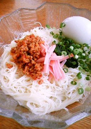 肉みそ そうめんにのっけて~-レシピのメイン写真