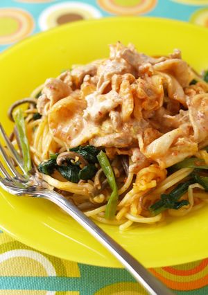 ヨーグルキムチのヘルシー冷製パスタ-レシピのメイン写真