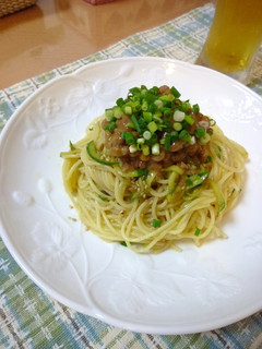 梅風味✿納豆の和風冷製パスタ-レシピのメイン写真
