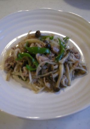 豚肉とキノコのちゃちゃっと炒め-レシピのメイン写真