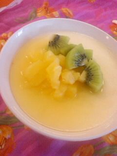 濃厚パンナコッタ☆カラメルフルーツ味-レシピのメイン写真