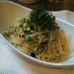 夏野菜でさっぱり冷製パスタ♪-レシピのメイン写真