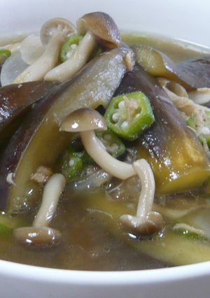 野菜たくさん出汁つゆ♪-レシピのメイン写真