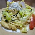 とり天としらすの冷製パスタin大分♪
