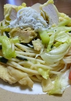 とり天としらすの冷製パスタin大分♪-レシピのメイン写真