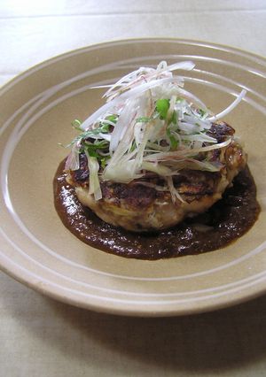 絶品胡麻味噌だれで食べる 鯖バーグ^^♪-レシピのメイン写真