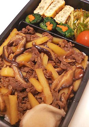 ジャガイモと椎茸の変わり牛丼-レシピのメイン写真