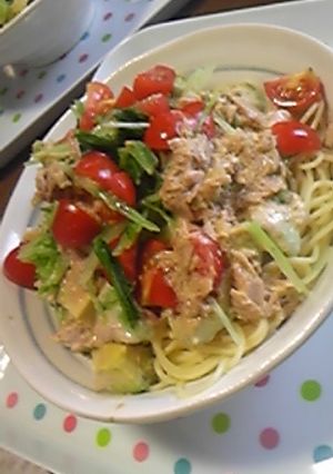 アボカドとツナの冷製パスタ-レシピのメイン写真