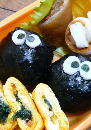 キャラ弁・まっくろくろすけ♪-レシピのメイン写真