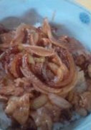 簡単!節約!うまい!の豚かば丼-レシピのメイン写真