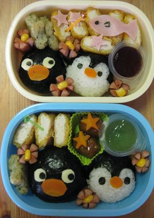 ❤キャラ弁❤ピングー＆ピンガおにぎり-レシピのメイン写真