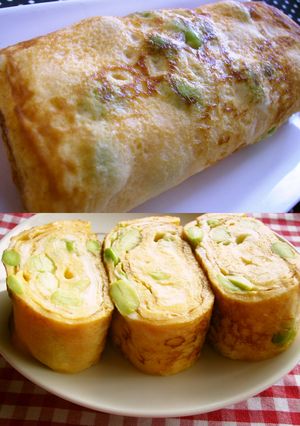 枝豆チーズのふんわり卵焼き-レシピのメイン写真