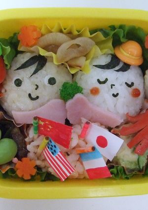 ワールドキャラ弁-レシピのメイン写真