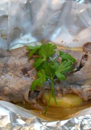 シンプル♪お肉のホイル焼き♪-レシピのメイン写真