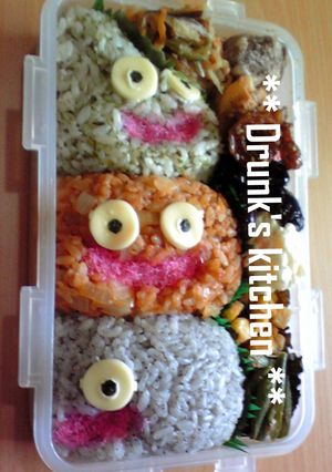 【お弁当】　☆スライムタワー弁当☆-レシピのメイン写真