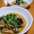 *鶏胸肉と茄子のめんつゆ浸し*