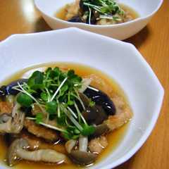 รูปของ ＊鶏胸肉と茄子のめんつゆ浸し＊