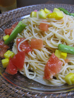 冷製パスタ 爽やか夏野菜のゆず風味-レシピのメイン写真