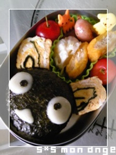 にゃんこのおにぎり(キャラ弁)-レシピのメイン写真