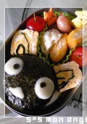 にゃんこのおにぎり(キャラ弁)-レシピのメイン写真