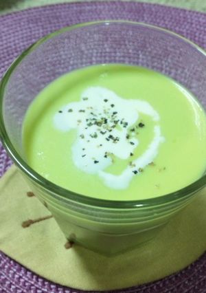 お肌に優しいスープ　アボカド冷製スープ-レシピのメイン写真