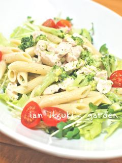 蒸し鶏とブロッコリーのサラダペンネ♪-レシピのメイン写真