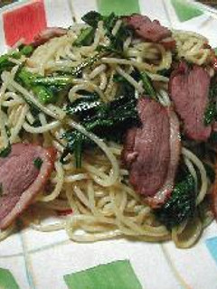 燻製鴨のスパゲッティ-レシピのメイン写真