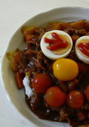 楽しい～フェイスカレー-レシピのメイン写真