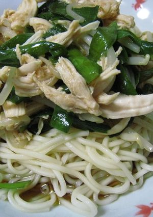 ささみとニラのキムチそうめん-レシピのメイン写真
