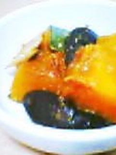 ♪今日のお夕飯♪おいしいかぼちゃ煮。かさかさ肌にも・・-レシピのメイン写真
