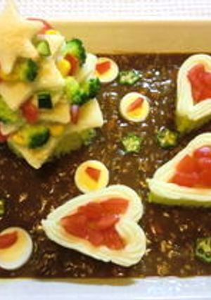☆わいわい食べよう♪森のデコカレー☆-レシピのメイン写真