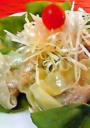 ツルと冷たいワンタン!-レシピのメイン写真
