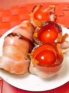 プチトマトのベーコン巻き-レシピのメイン写真