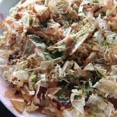 รูปของ キャベツだけでお好み焼き風