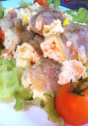 クリームチーズ入り★豆腐豚ロール-レシピのメイン写真