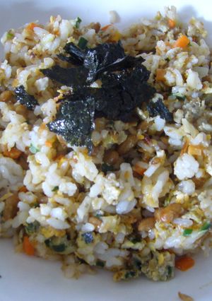 餃子の具で納豆チャーハン-レシピのメイン写真