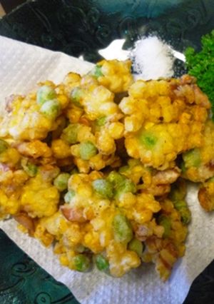 とうもろこしと枝豆のかき揚げ-レシピのメイン写真