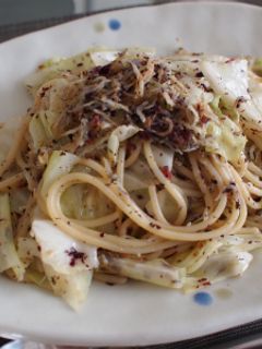 しらすとキャベツのゆかりパスタ-レシピのメイン写真